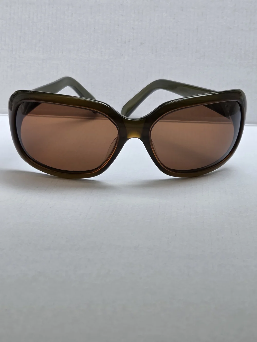DITA Olive Green Frame Sunglasses with Brown Lenses
